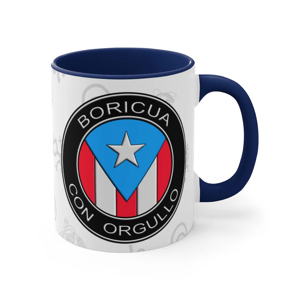 Boricua Con Orgullo - Accent Coffee Mug, 11oz