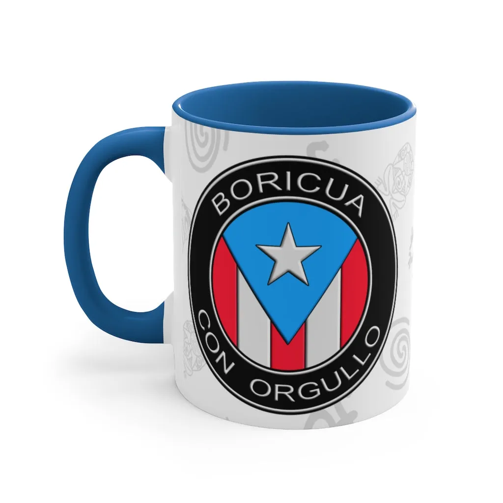 Boricua Con Orgullo - Accent Coffee Mug, 11oz