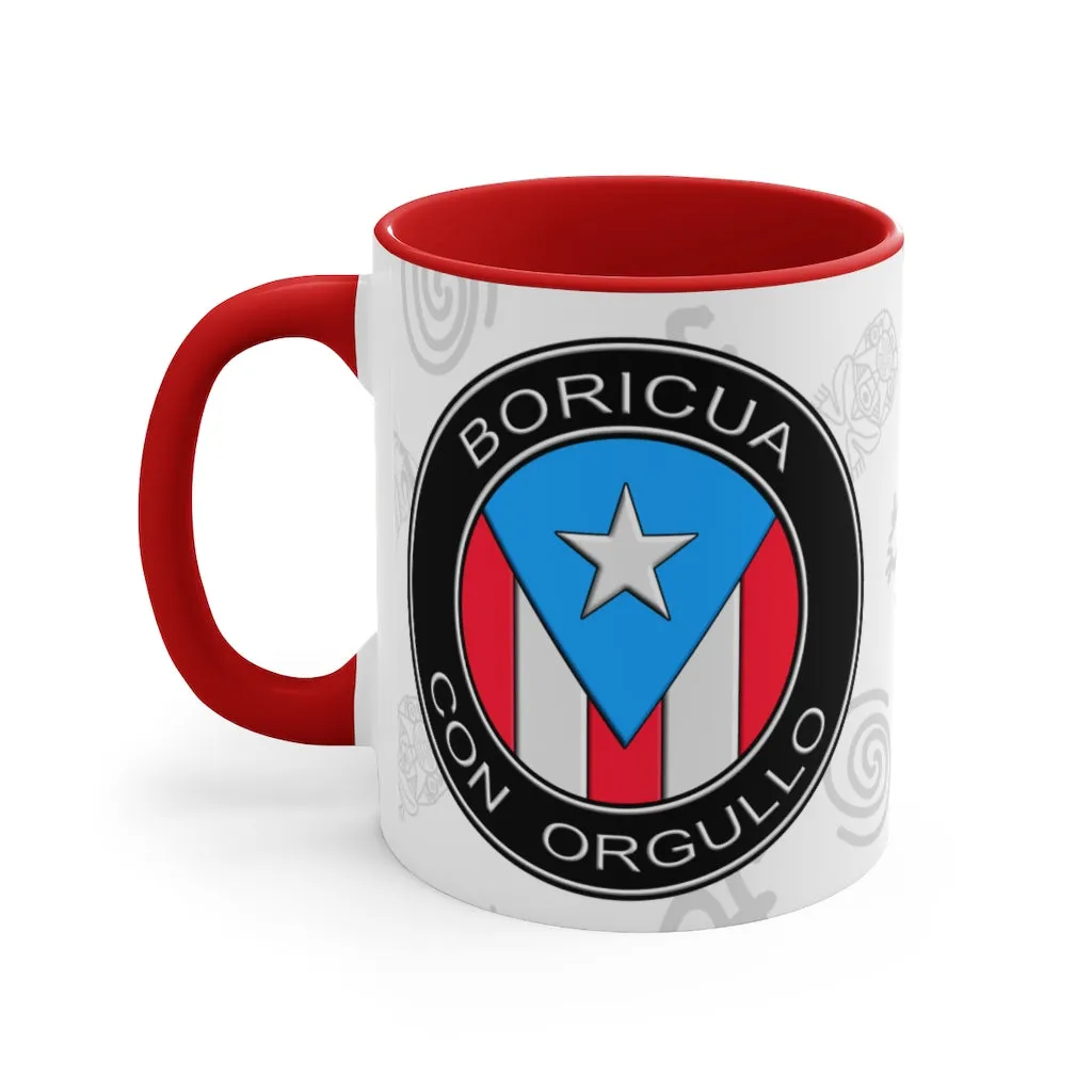 Boricua Con Orgullo - Accent Coffee Mug, 11oz