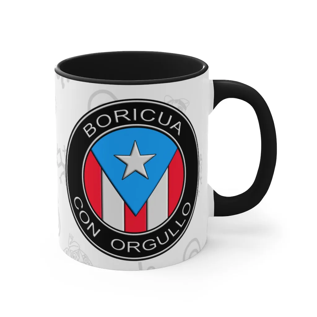 Boricua Con Orgullo - Accent Coffee Mug, 11oz