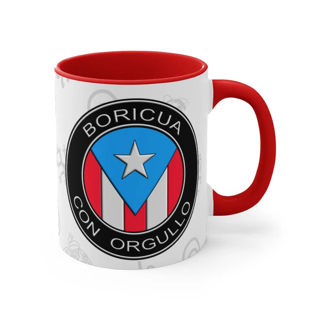 Boricua Con Orgullo - Accent Coffee Mug, 11oz