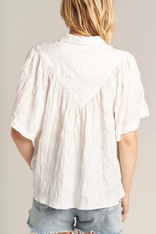 brenna top - white