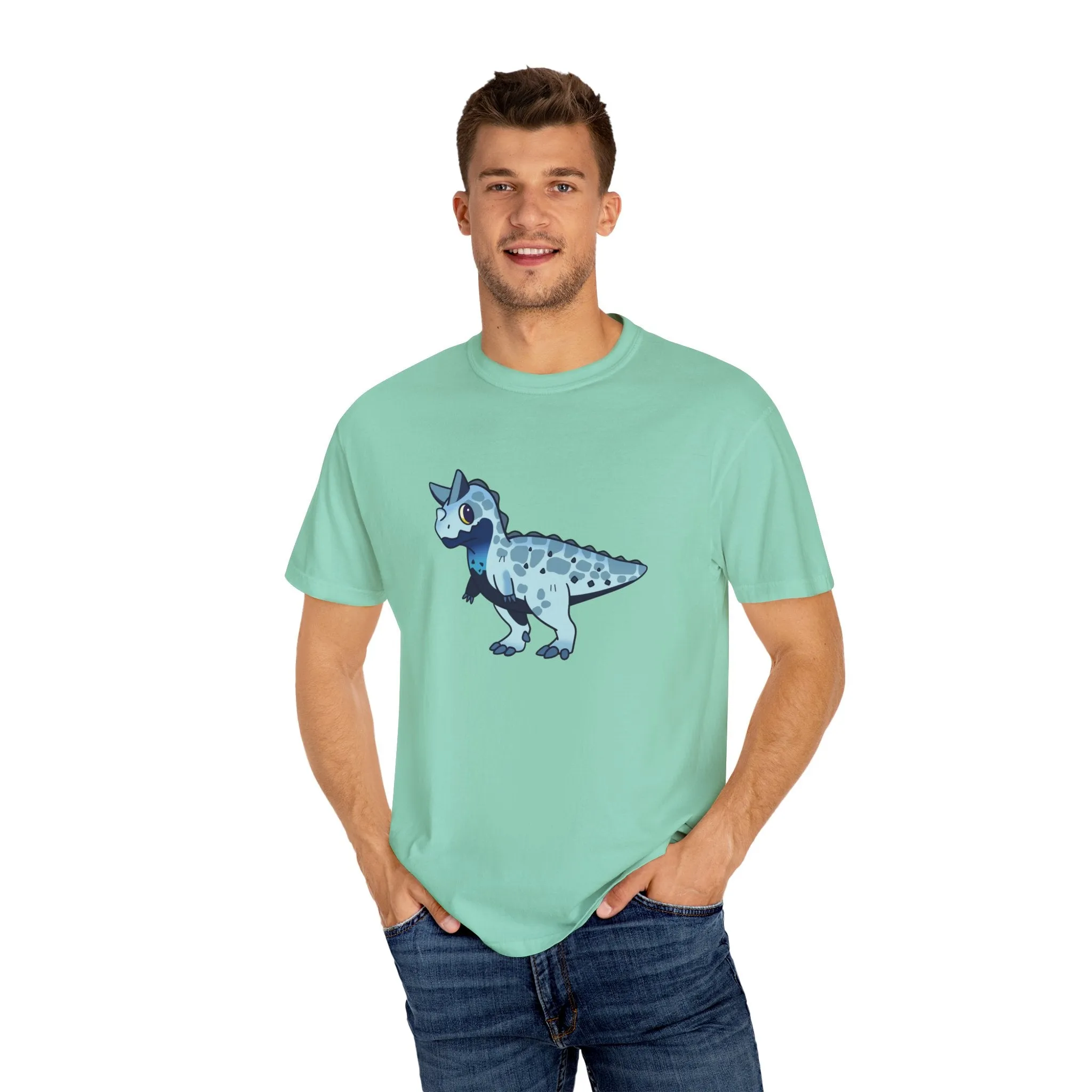 Bright Sky Carnotaurus with Plates T-Shirt