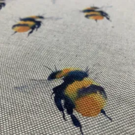 Bumble Bee Printed 'Linen' Fabric