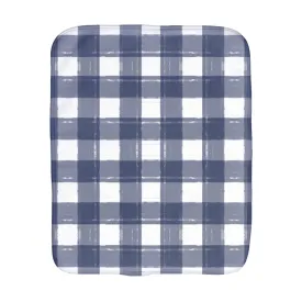 Burp Cloth Navy Gingham