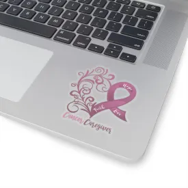 Cancer Caregiver Heart Sticker (3x3)