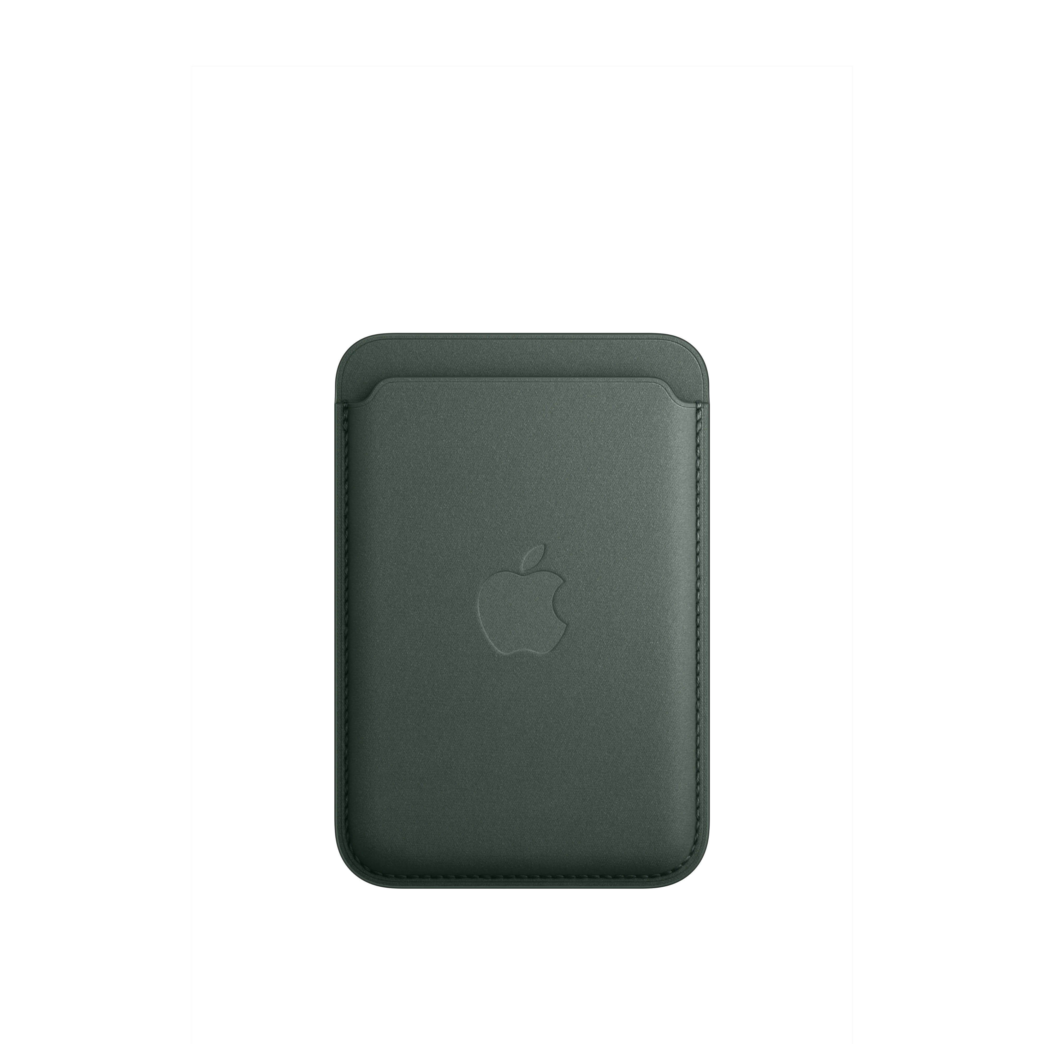 Cartera de trenzado fino con MagSafe para el iPhone - Verde perenne