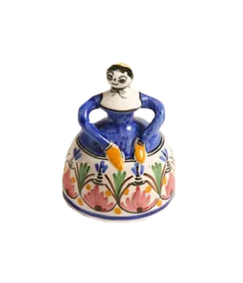 Ceramic Bell In The Shape of a Senorita- Large sized