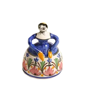 Ceramic Bell In The Shape of a Senorita- Large sized