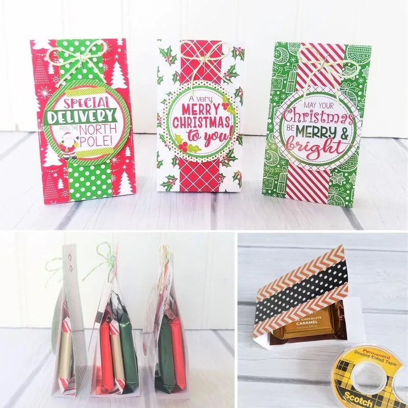 Chocolate Squares Envelops & Tags {MERRY CHRISTMAS} PRINTABLE