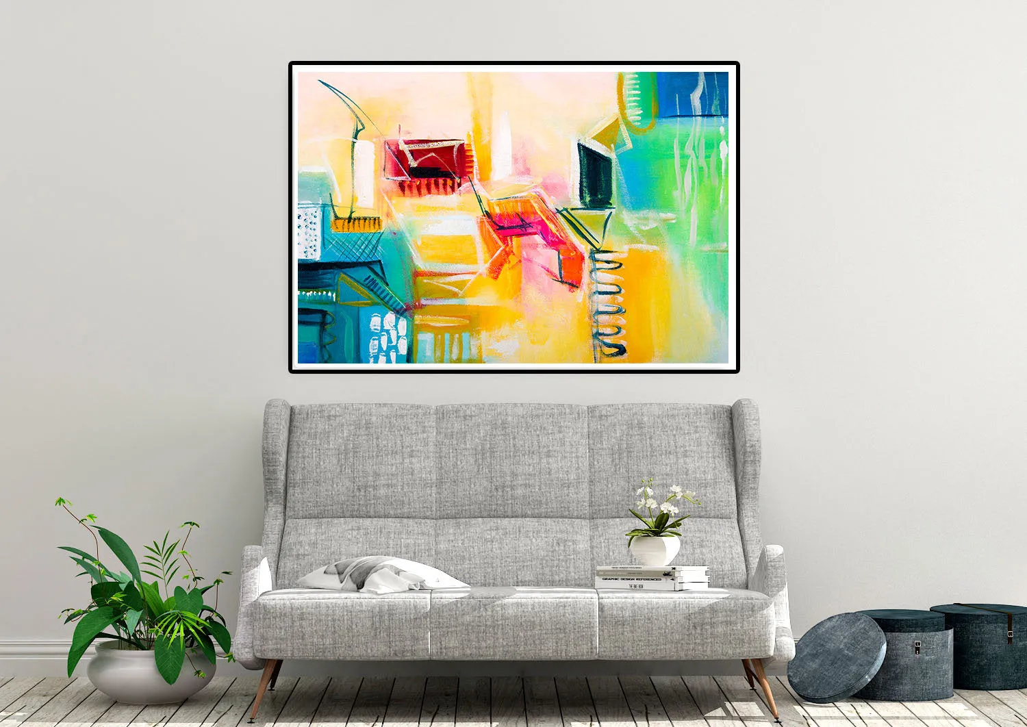 Colorful Wall Art Paintings Extra Large Artwork Abstract Canvas Art Dp083