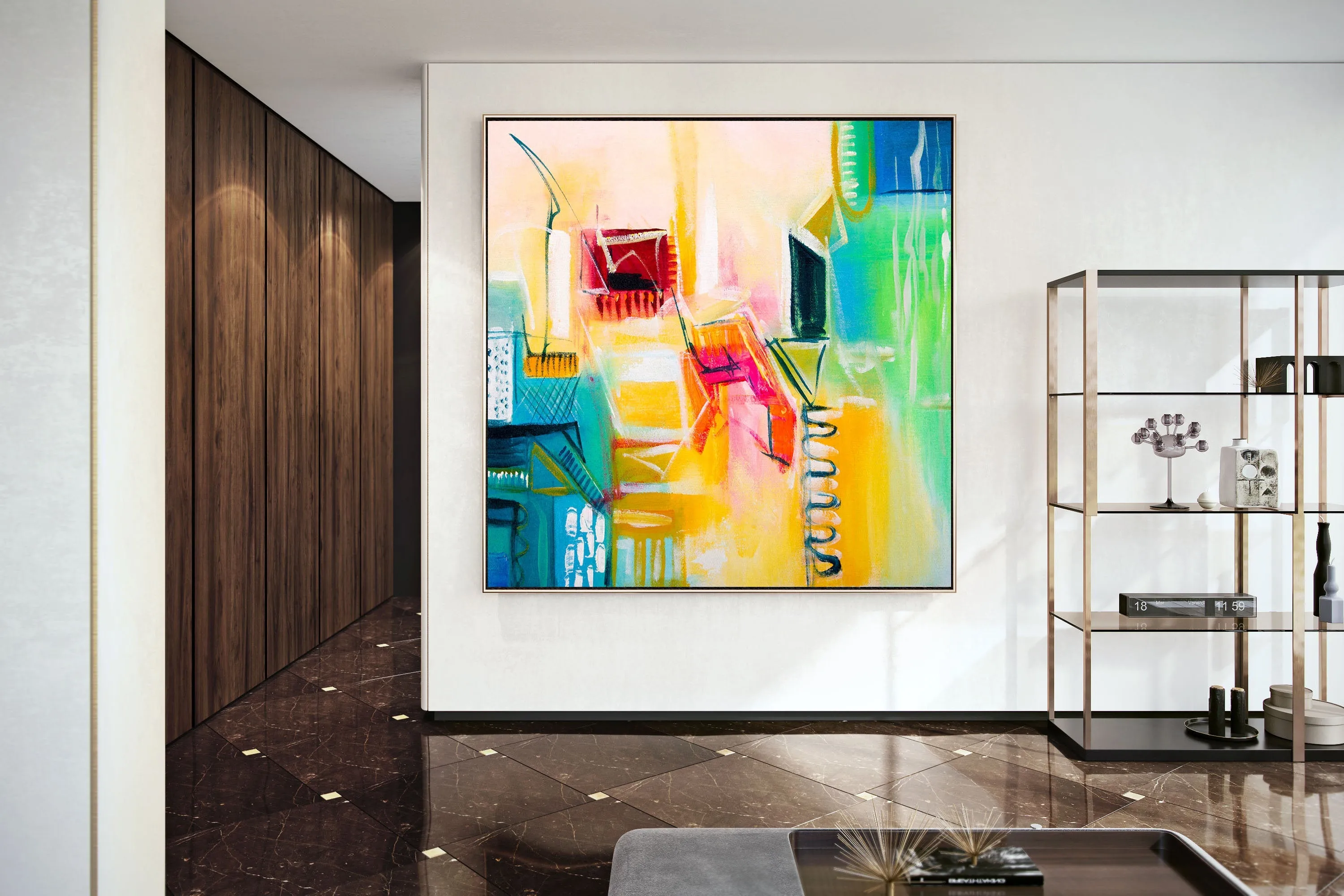 Colorful Wall Art Paintings Extra Large Artwork Abstract Canvas Art Dp083