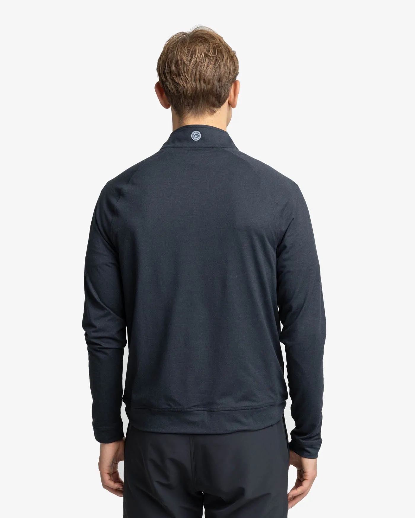 Cruiser Heather Quarter Zip Pullover- Caviar Black