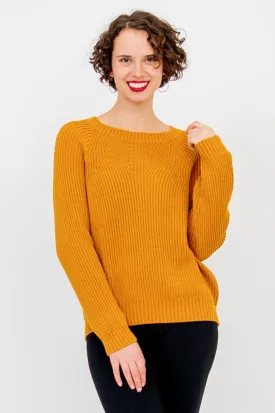 Davis Sweater, Tangerine, Cotton