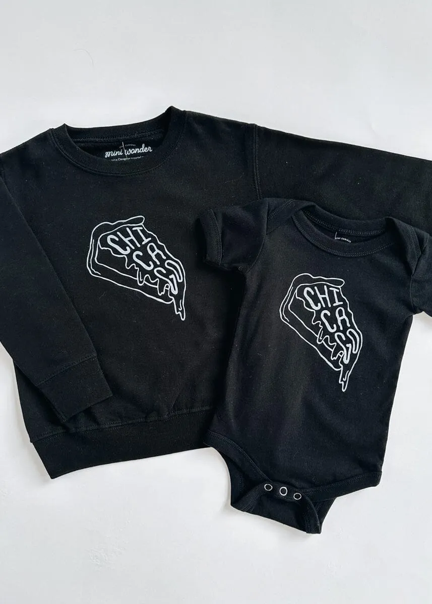 Deep Dish Onesie - Black