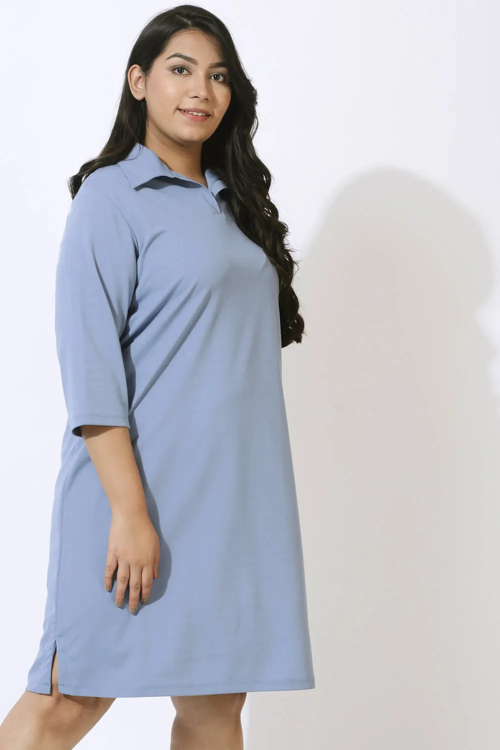 Denim Blue Polo Dress