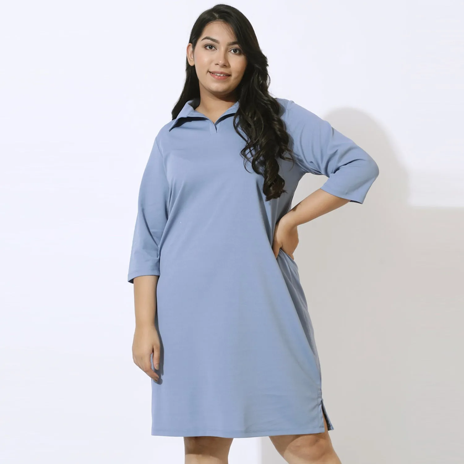 Denim Blue Polo Dress