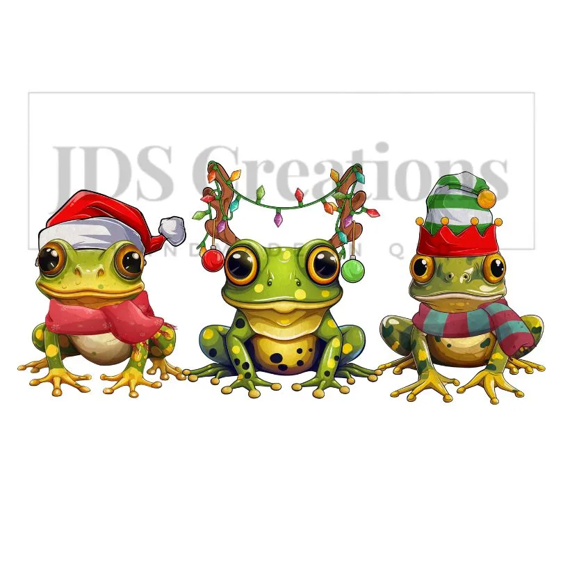 DTF Transfer - Xmas Frogs