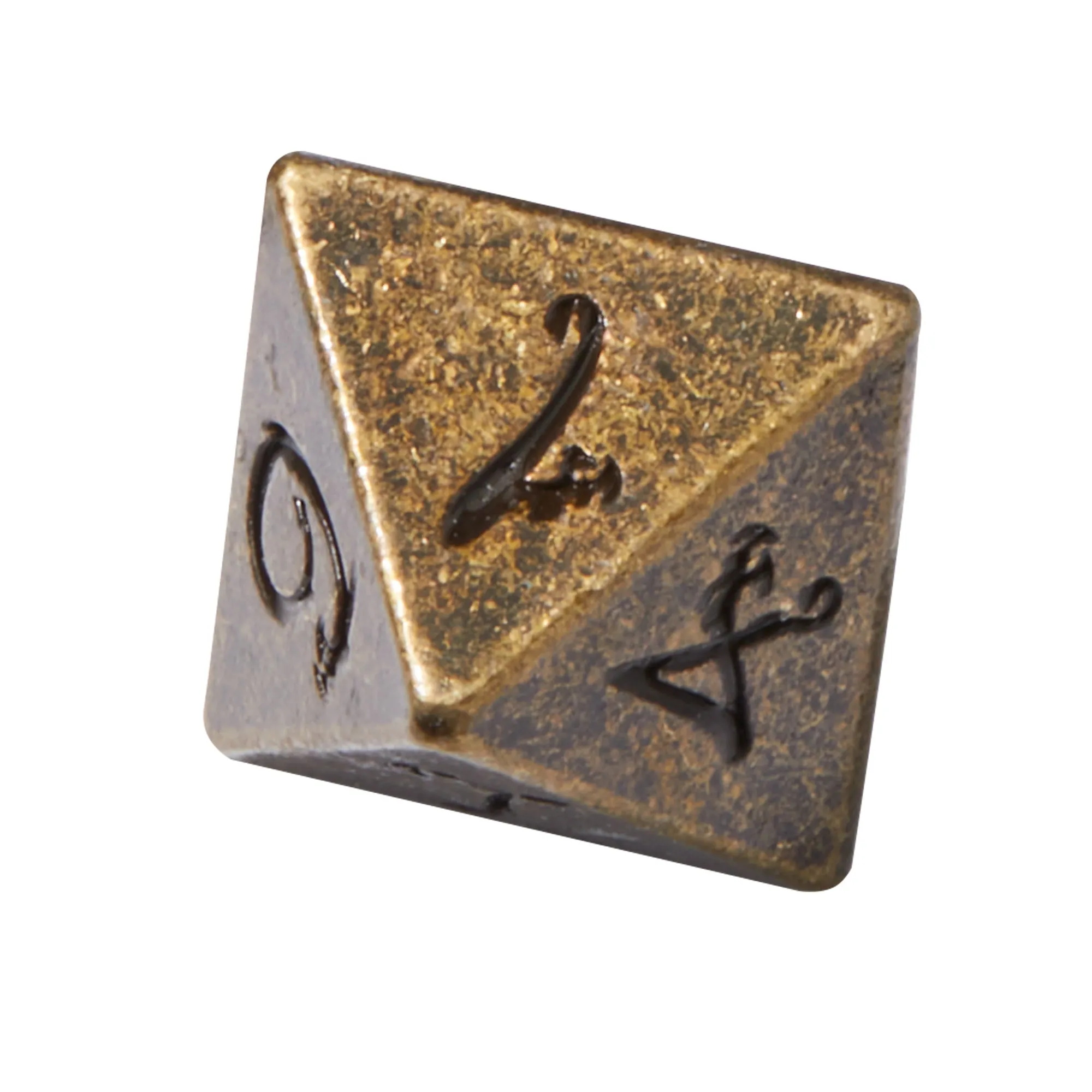 Dwarven Mines Gold Colored Metal 7pc Dice Set