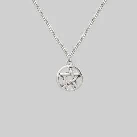 ENDORA. Silver Pentagram Necklace