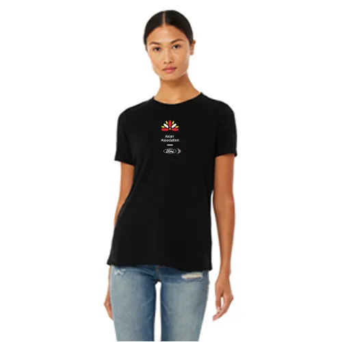 FAA Bella   Canvas Ladies Relaxed Tee- Black