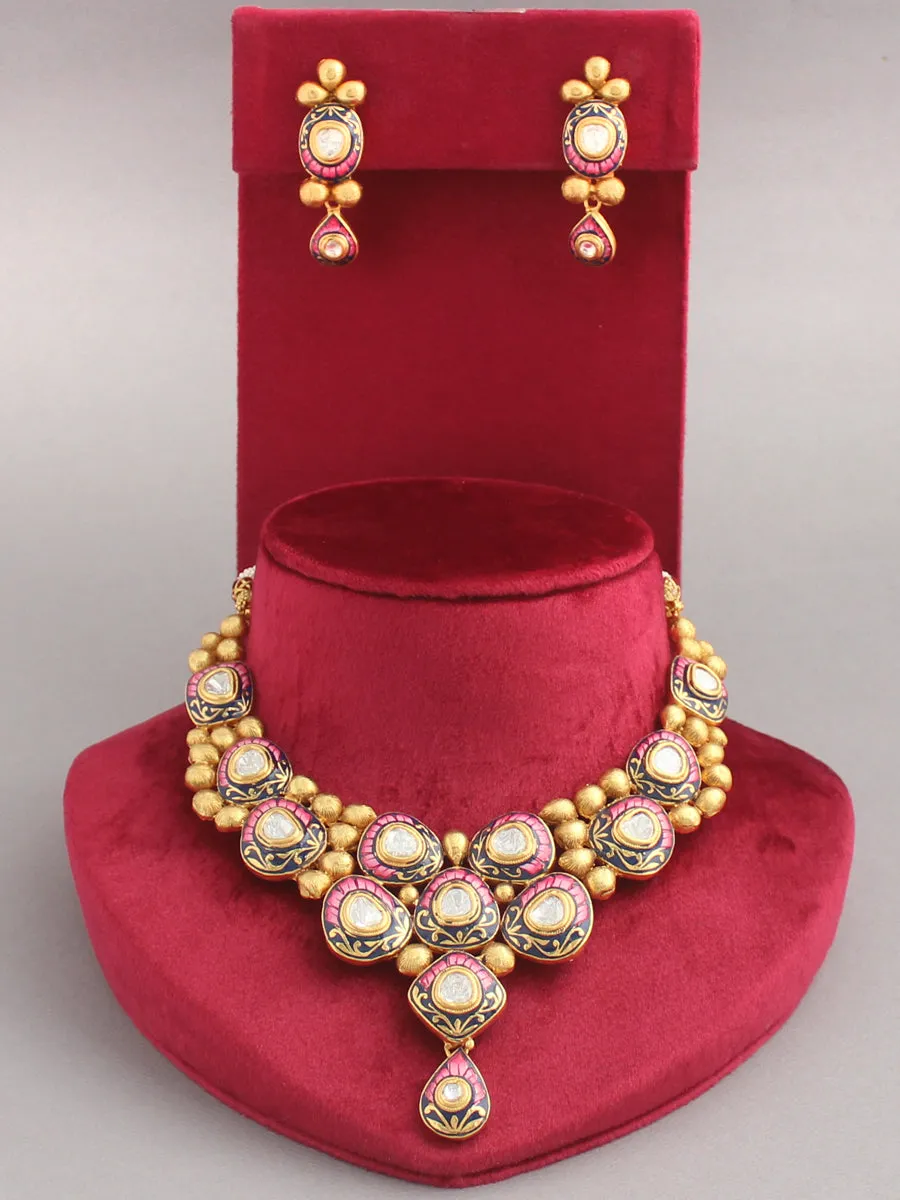 Falguni Meenakari Necklace Set