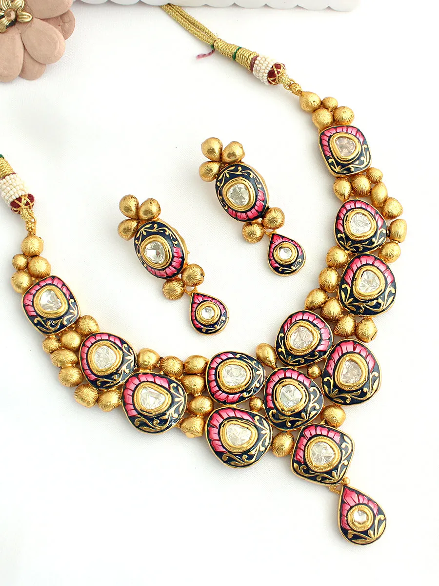 Falguni Meenakari Necklace Set