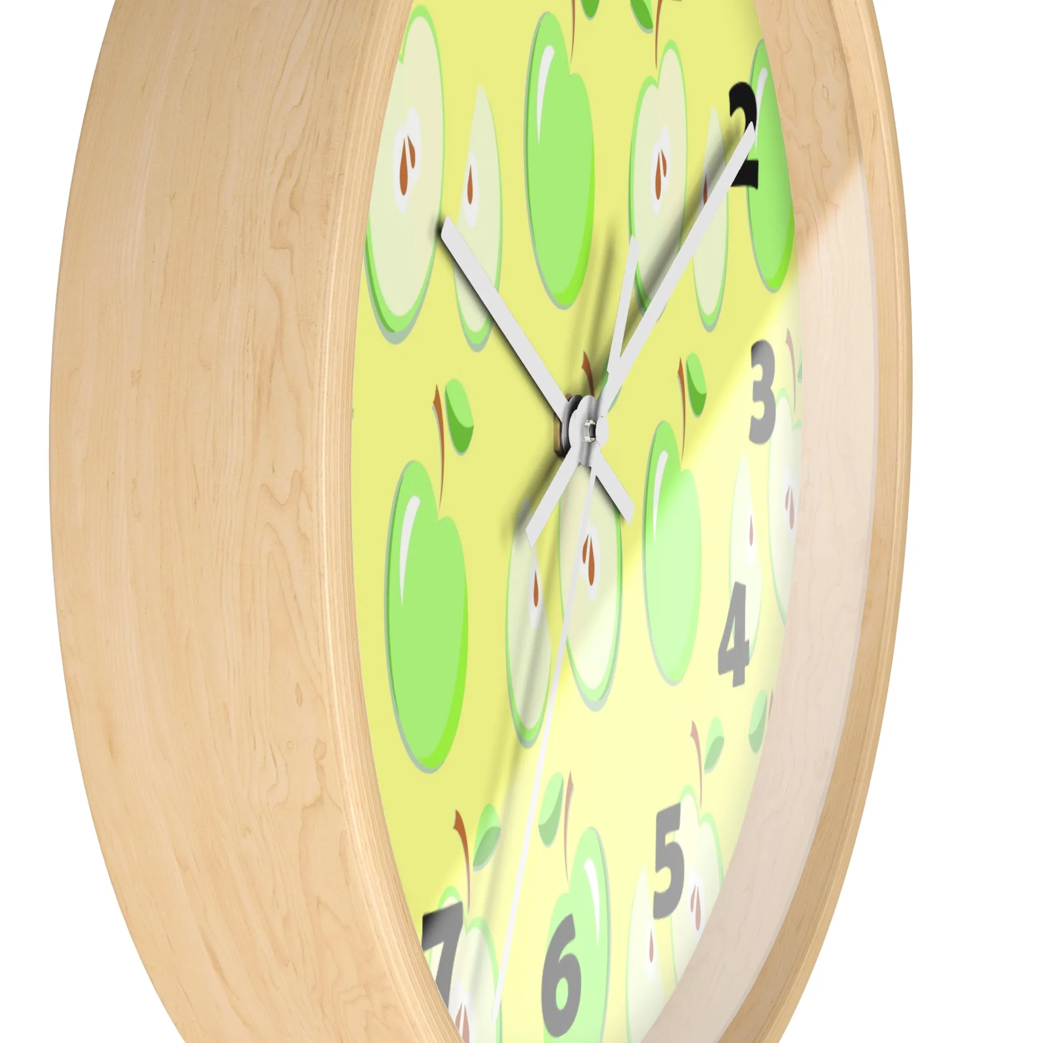 Green Apples Wall Clock