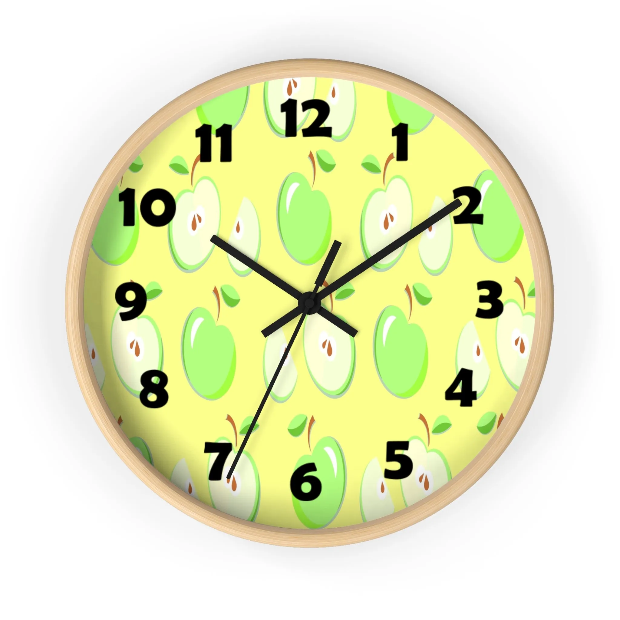 Green Apples Wall Clock