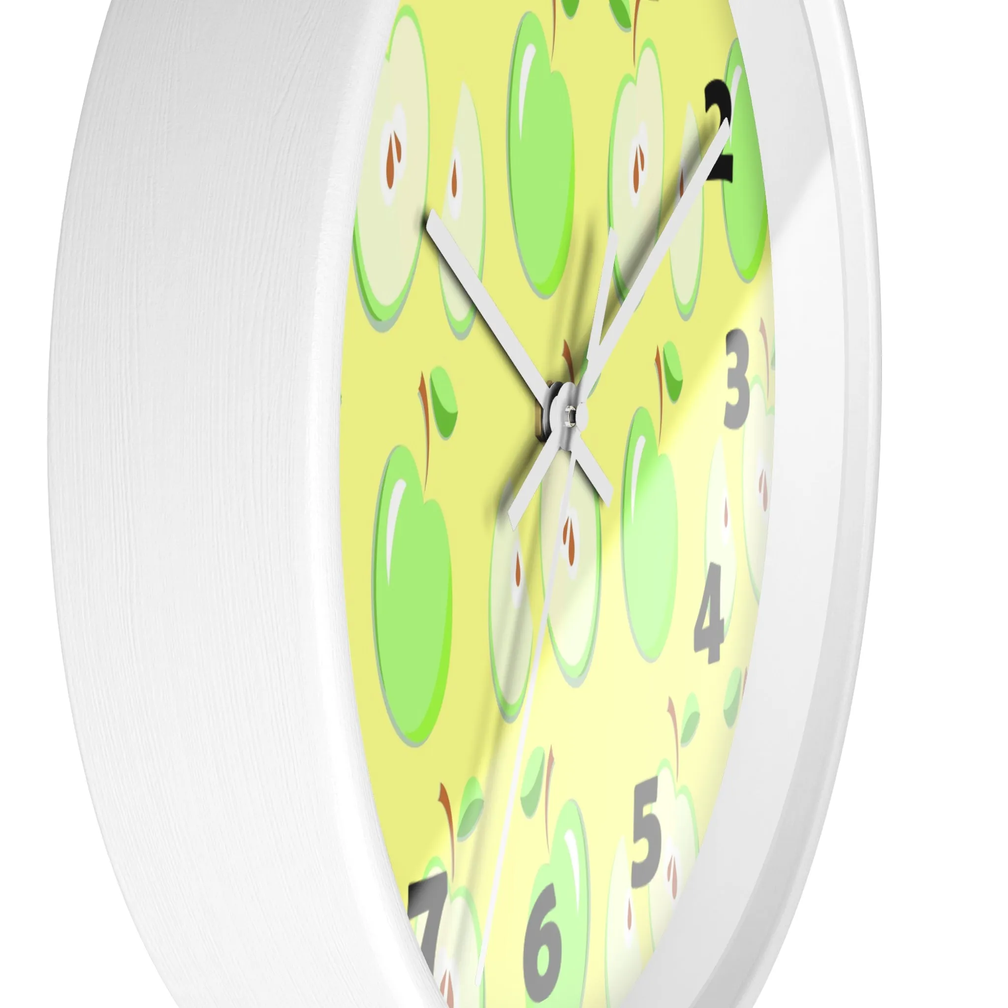 Green Apples Wall Clock