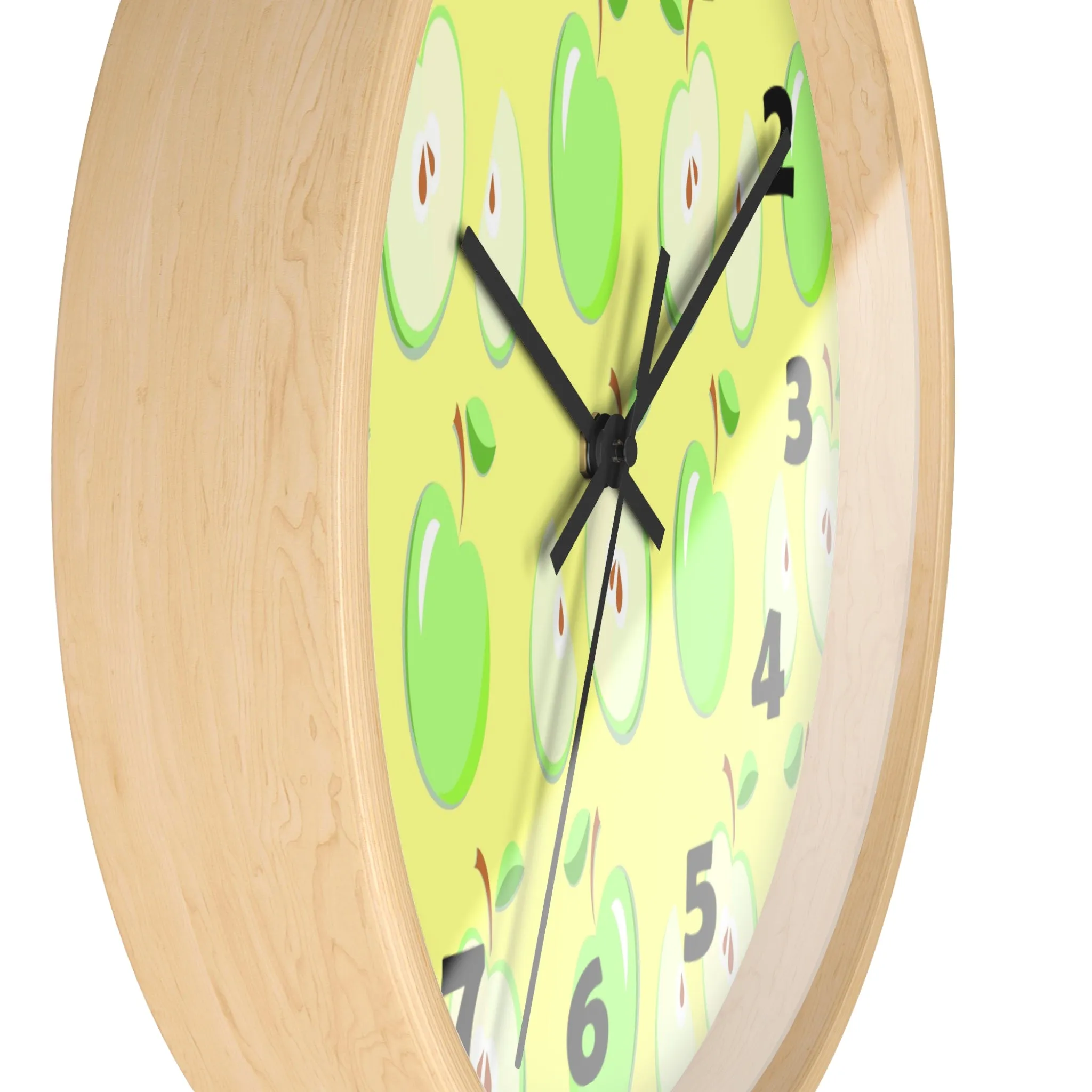 Green Apples Wall Clock