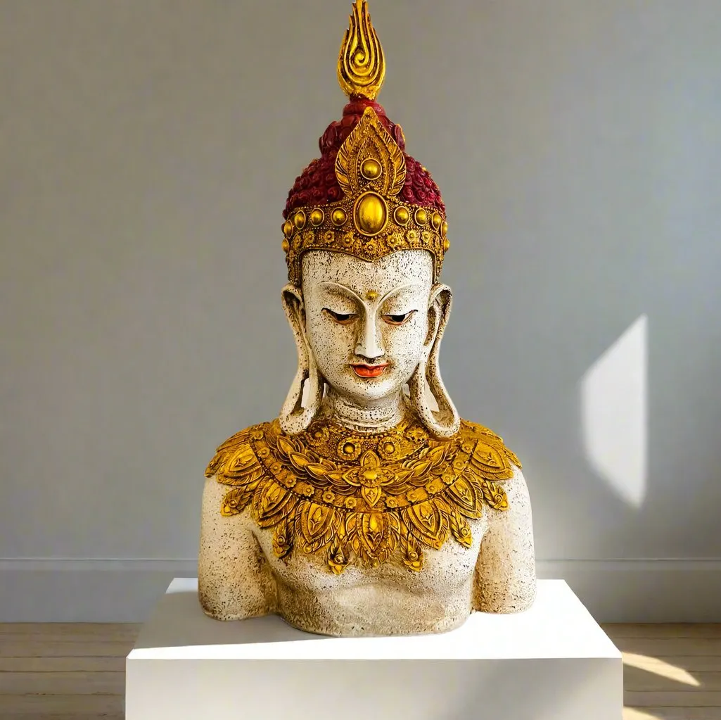 Hand painted Buddha Head