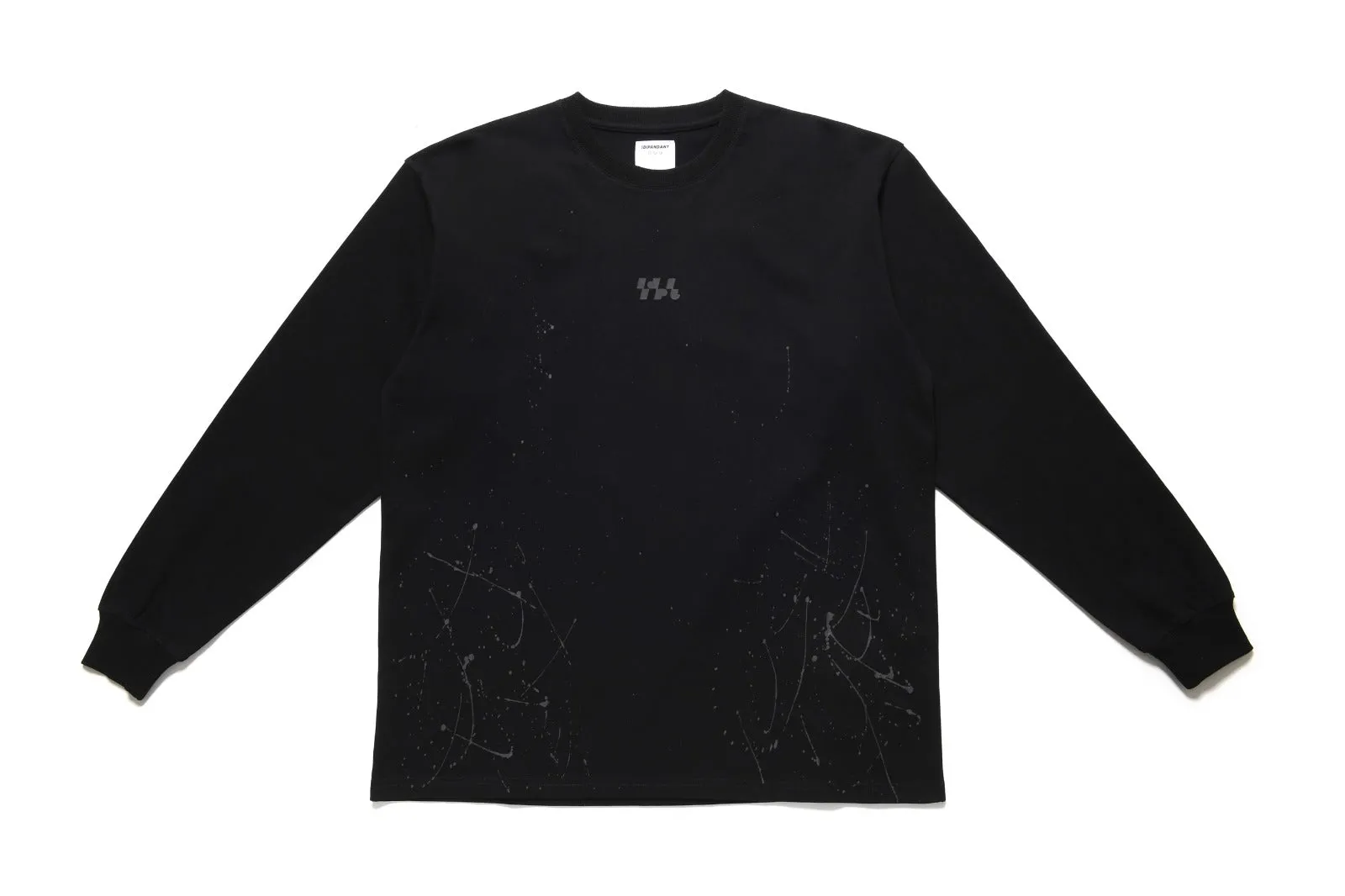 Hand Painted Logo Graphic Long Sleeve T-shirt