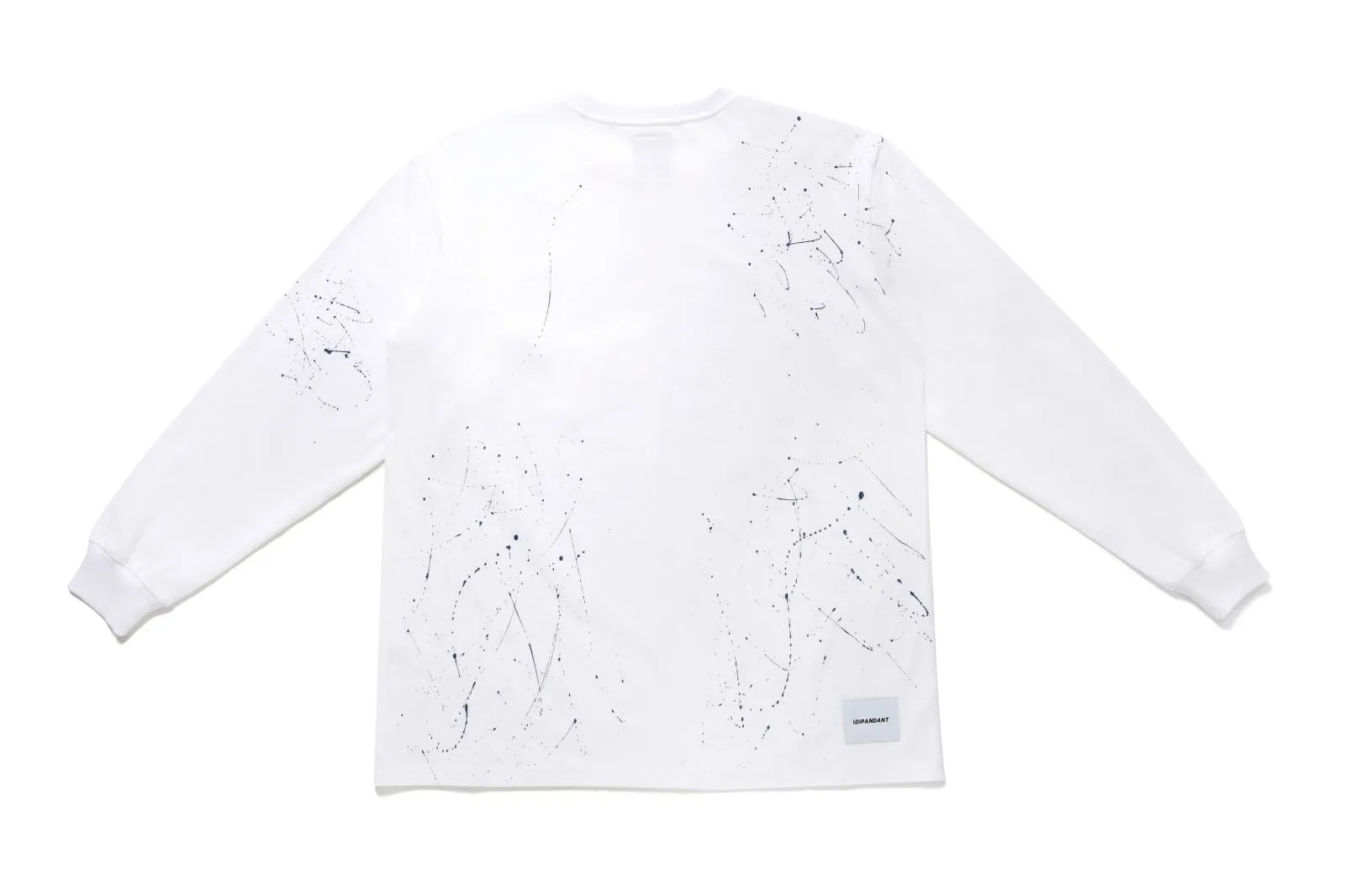 Hand Painted Logo Graphic Long Sleeve T-shirt