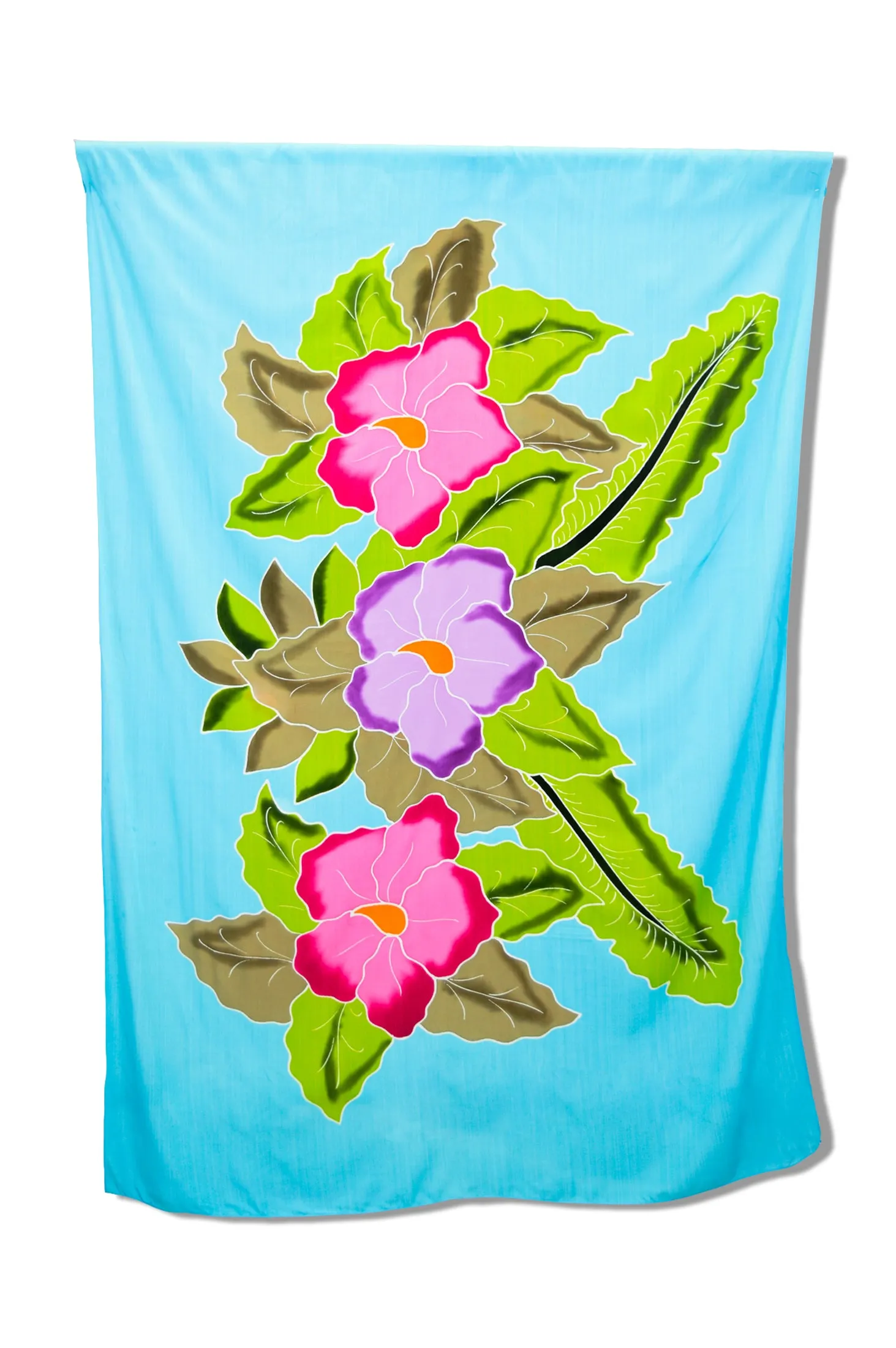 Hand Painted Sarong, Pastel Mangola