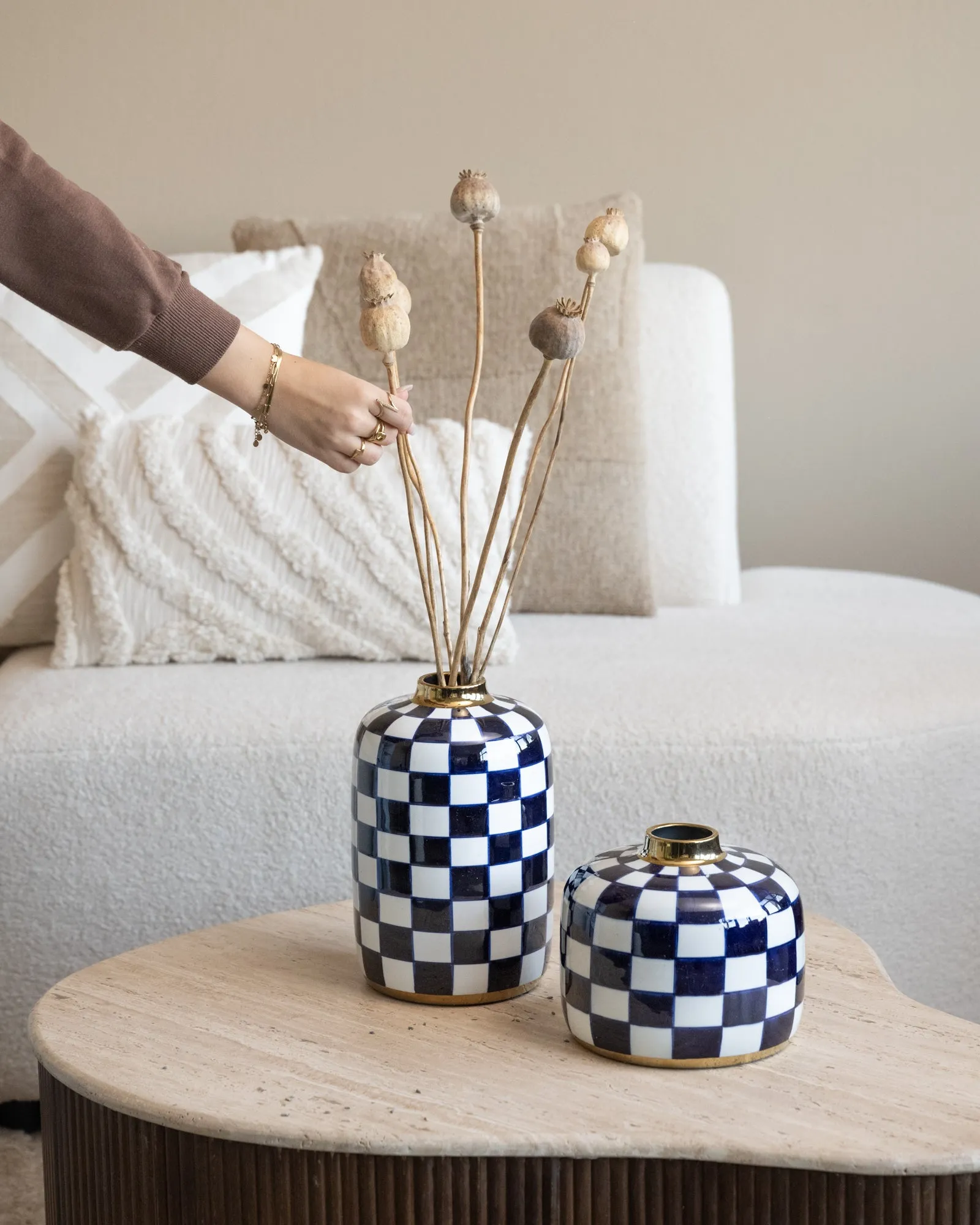 Hand-Painted Vase Harlekin