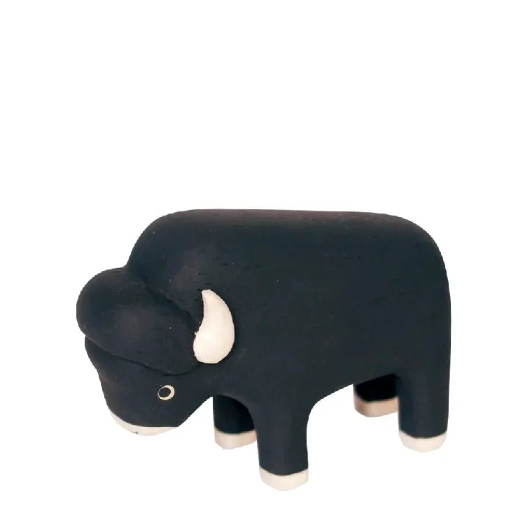 Handmade Tiny Wooden Bison