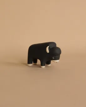 Handmade Tiny Wooden Bison