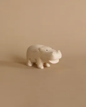 Handmade Tiny Wooden Safari Animals - Hippo