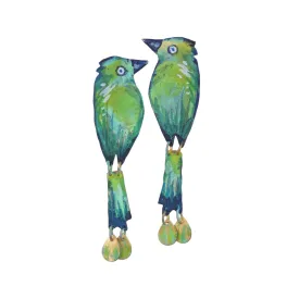 Handpainted Mini Motmot Earrings