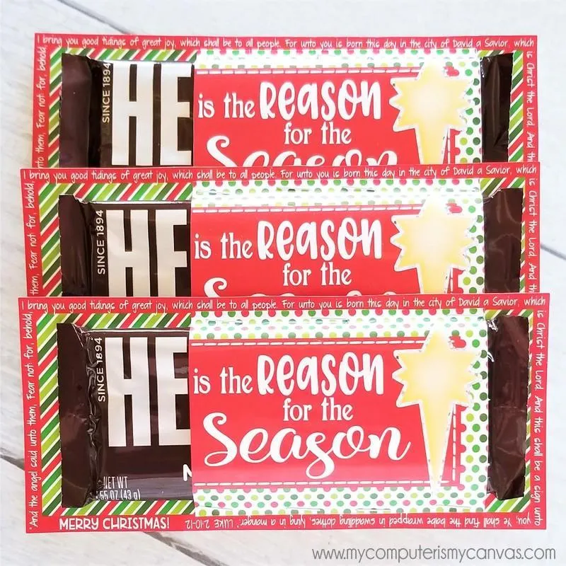 HE IS THE REASON Chocolate Bar {POCKET} PRINTABLE