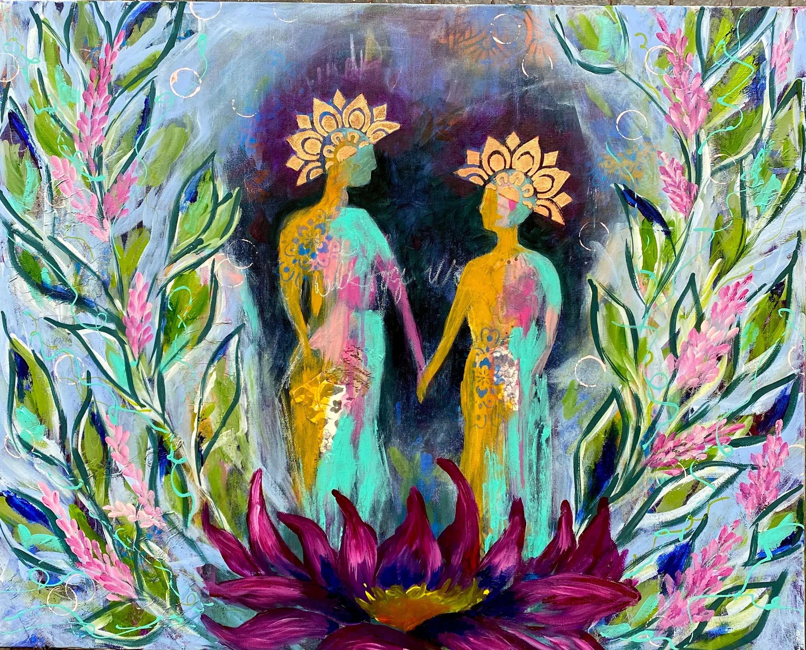 Healing Sisters Original Painting