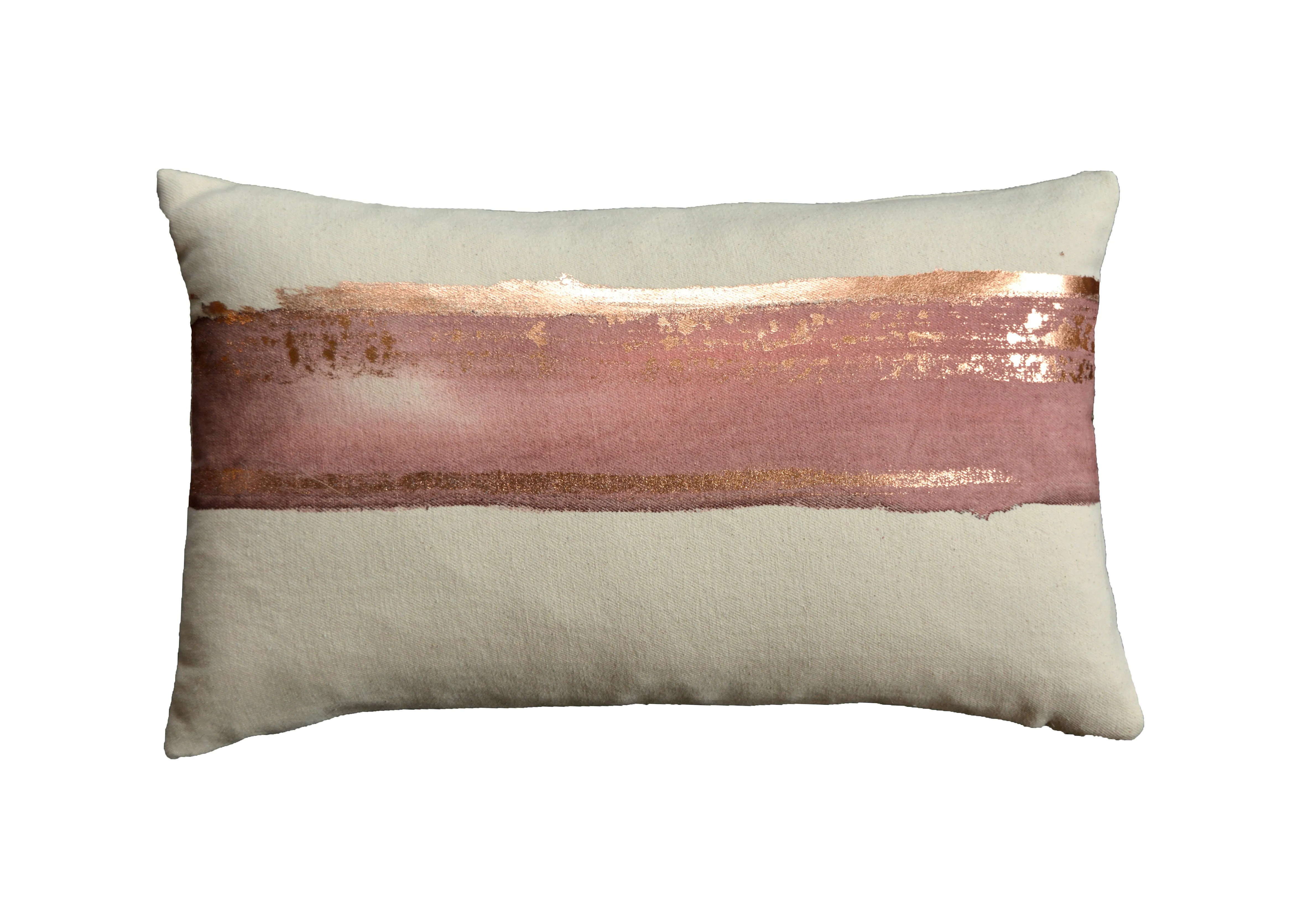 Horizon Rose Quartz Rose Gold on Canvas