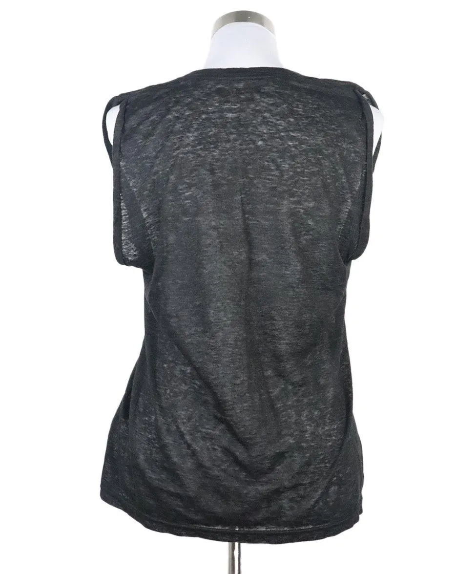 Isabel Marant Black Cotton Top sz 6