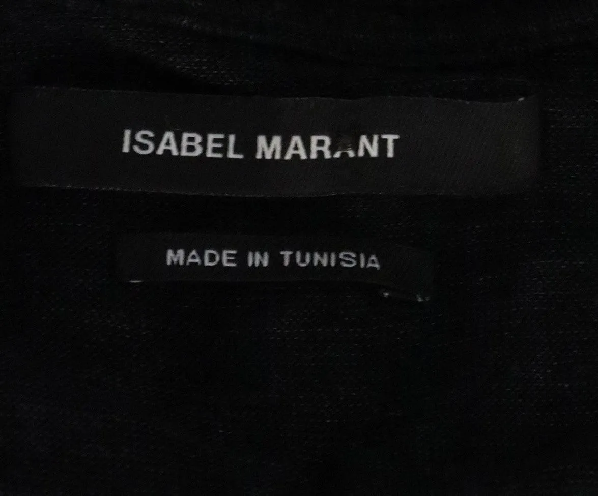 Isabel Marant Black Cotton Top sz 6