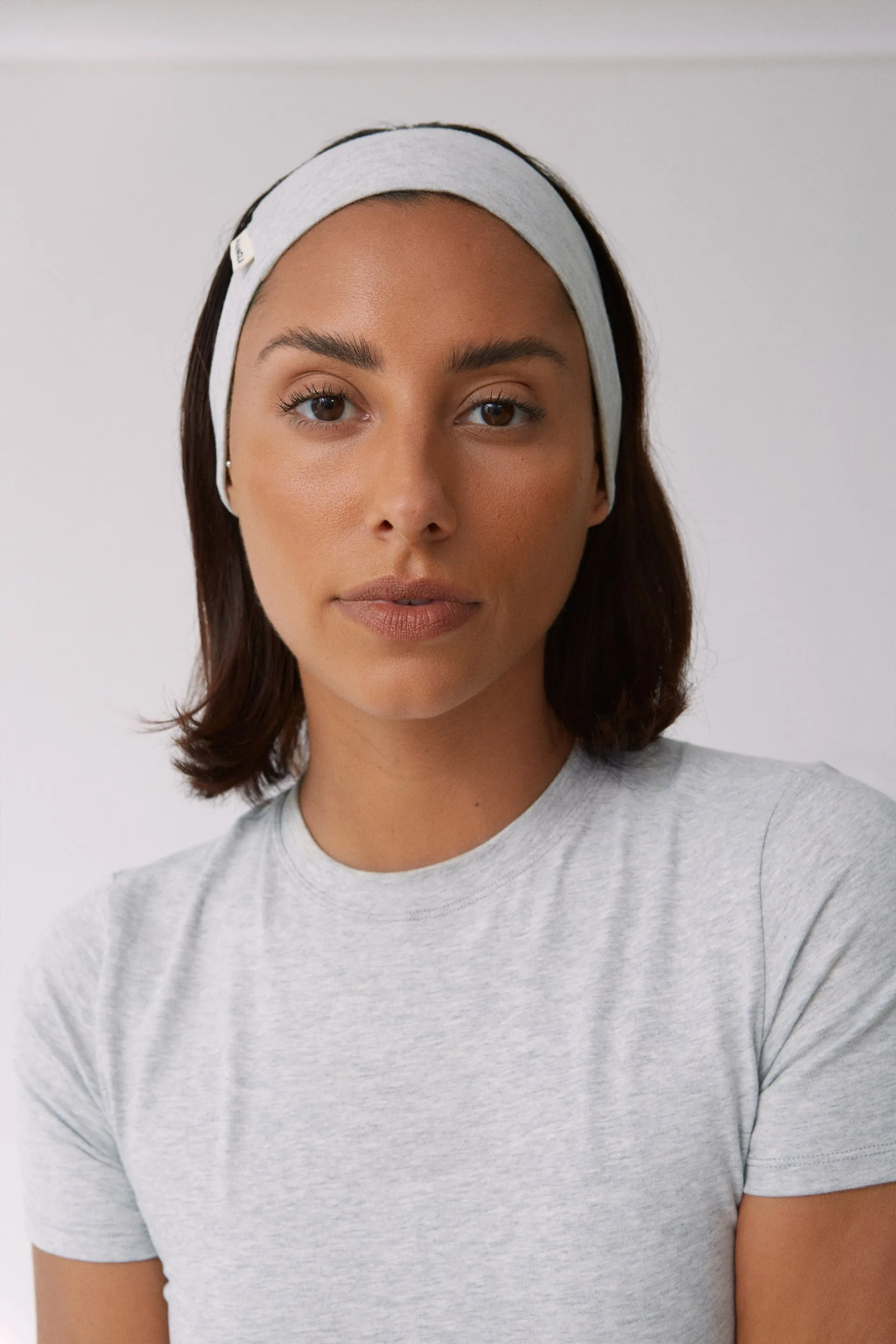 Jersey Headband - Grey Melange