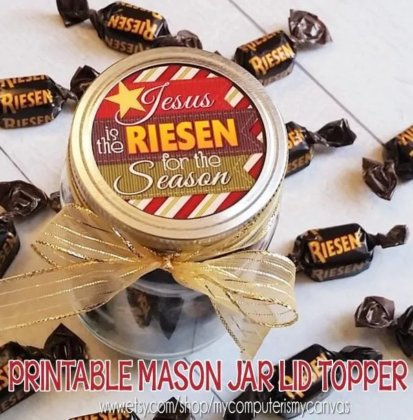 JESUS is the "RIESEN" for the Season {Gift Tag} PRINTABLE