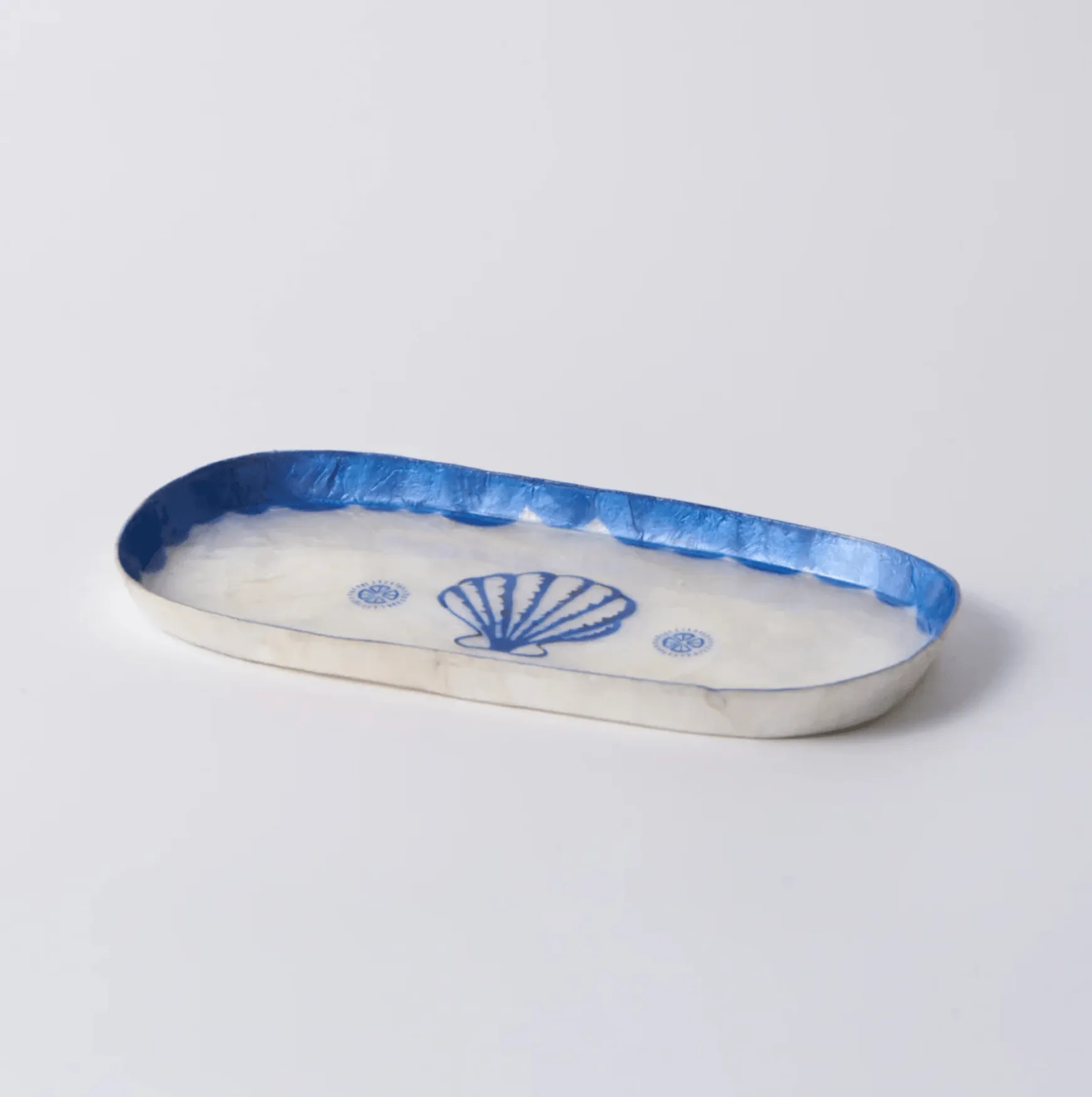 Jones and Co Atlantic Shell Tray Blue