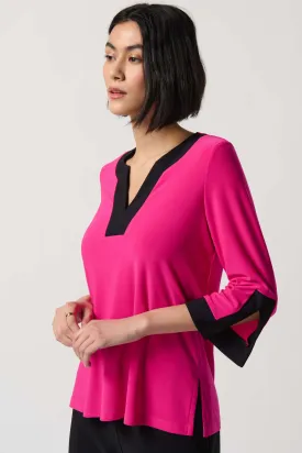 Joseph Ribkoff Pink/Black Top Style 234083-4181