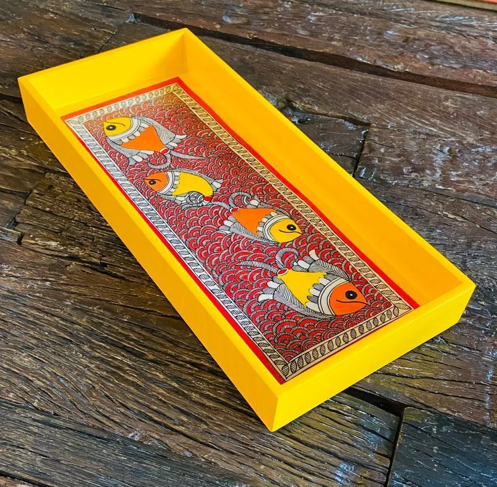 Large yellow fish tray